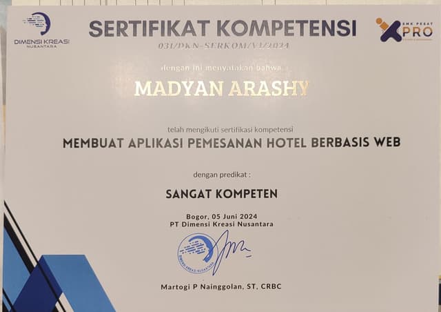 Web-Based Application with PHP and MySQL certificate picture 0